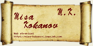 Miša Kokanov vizit kartica